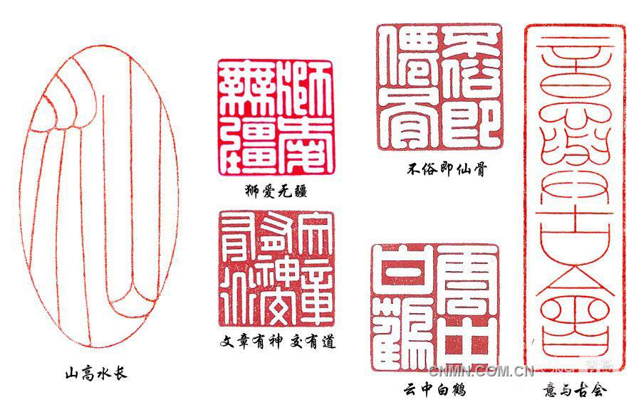 圖為：金屬篆刻作品。 w2