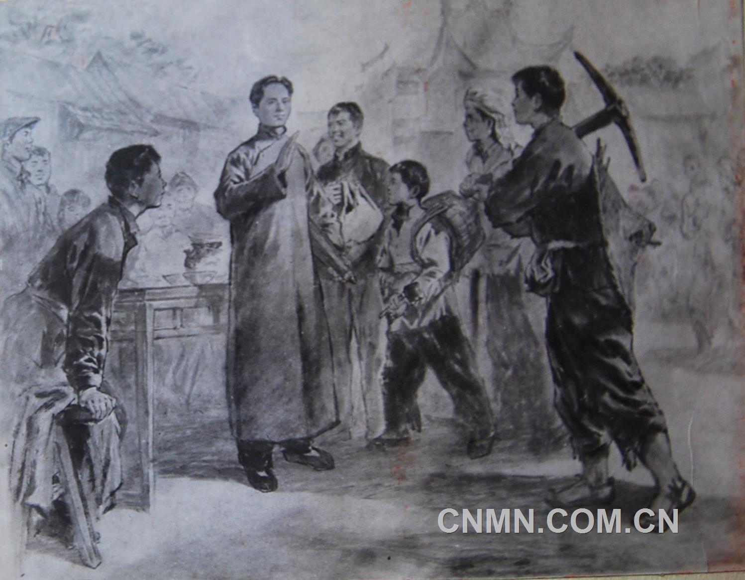 1922年4月，毛澤東親臨水口山工人，點(diǎn)燃了革命烽火